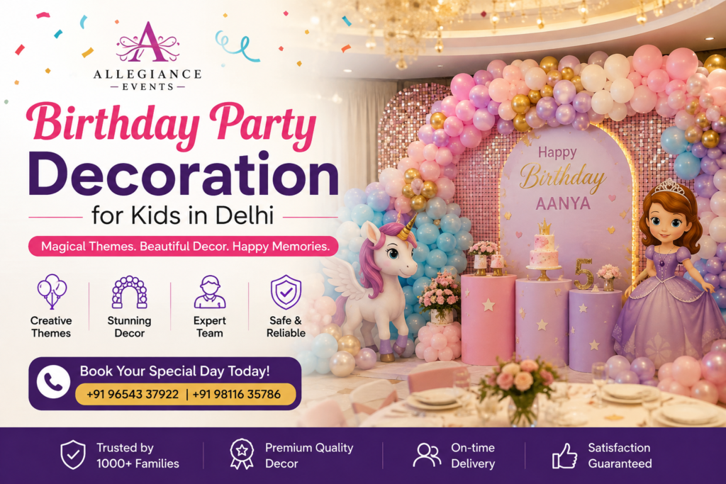 Birthday decoration in Delhi , Birthday party decoration 